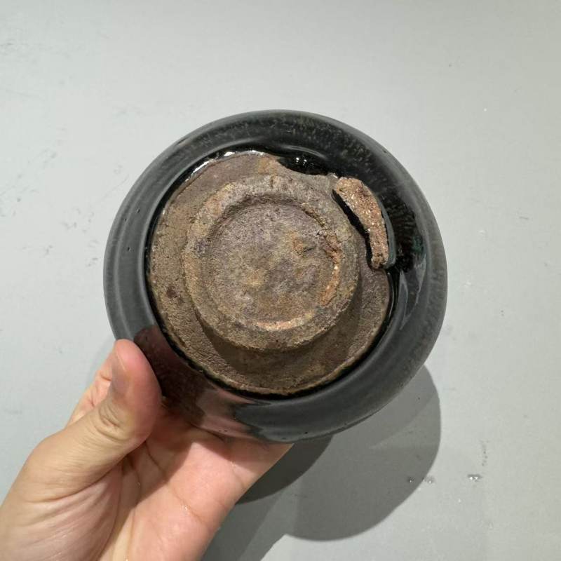明代 建窑金兔毫束口盏 - 图6