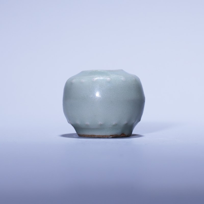 明代 龙泉窑青釉鸟食罐