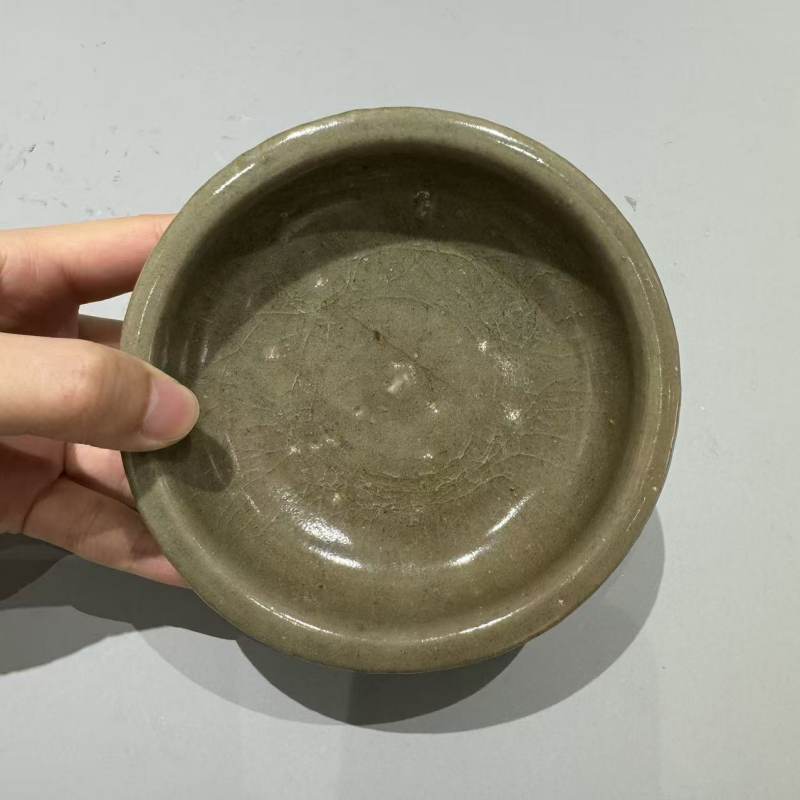 明代 龙泉窑青釉孔明碗 - 图4