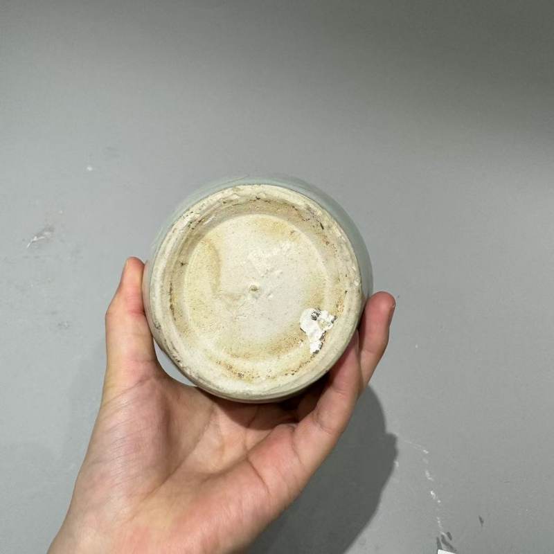 明代 青白釉花口瓶一对 - 图7