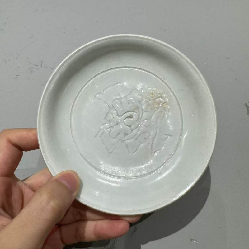 明代 青白釉刻花洗 - 图4