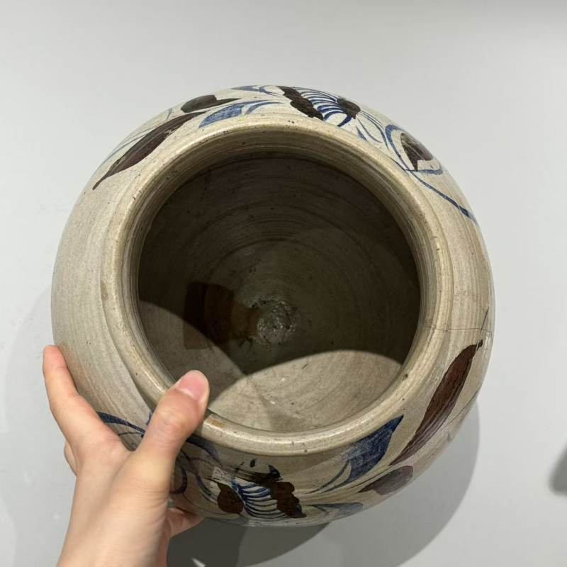 明代 李朝青花大罐 - 图5