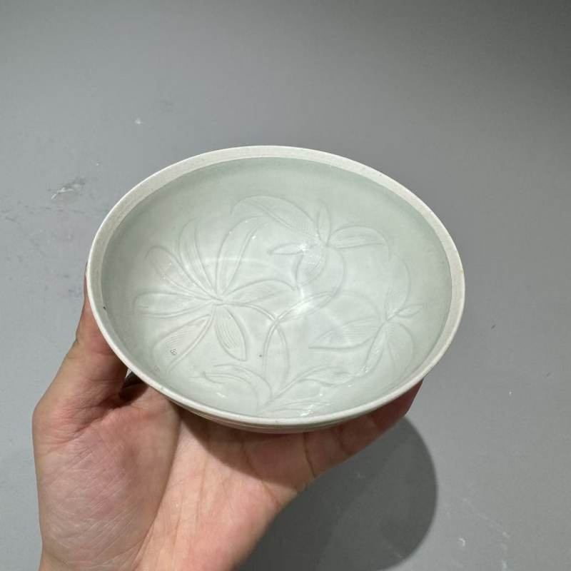 明代 青白釉刻花盏 - 图7