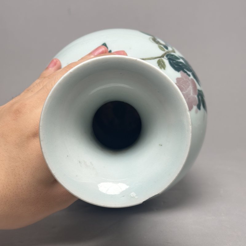 民国 醴陵瓷花鸟瓶 - 图7