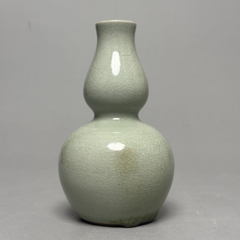 清中期 青釉葫芦瓶 - 图2