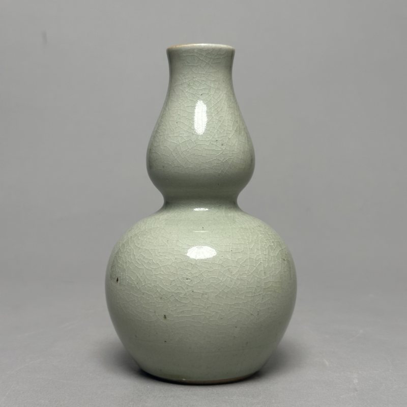 清中期 青釉葫芦瓶 - 图3