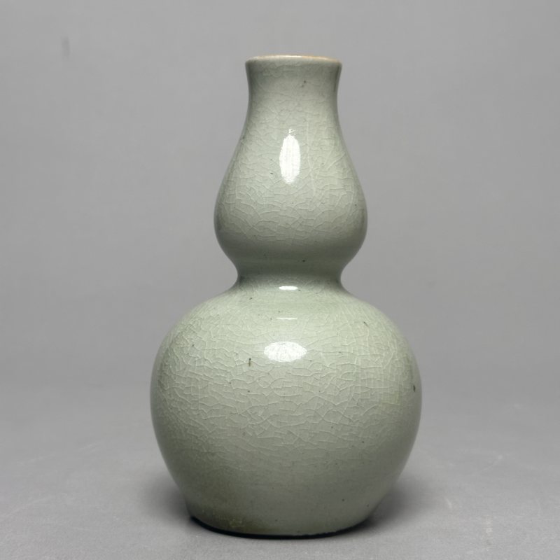 清中期 青釉葫芦瓶 - 图4