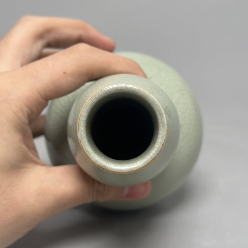 清中期 青釉葫芦瓶 - 图5