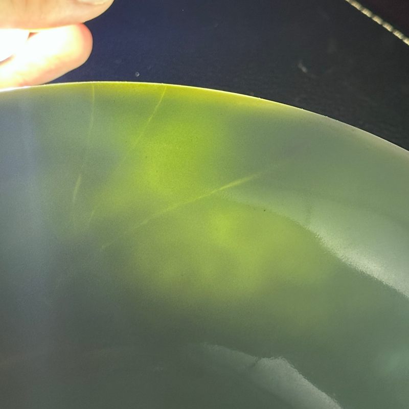 清雍正 粉青釉暗刻缠枝花卉纹大碗 - 图17