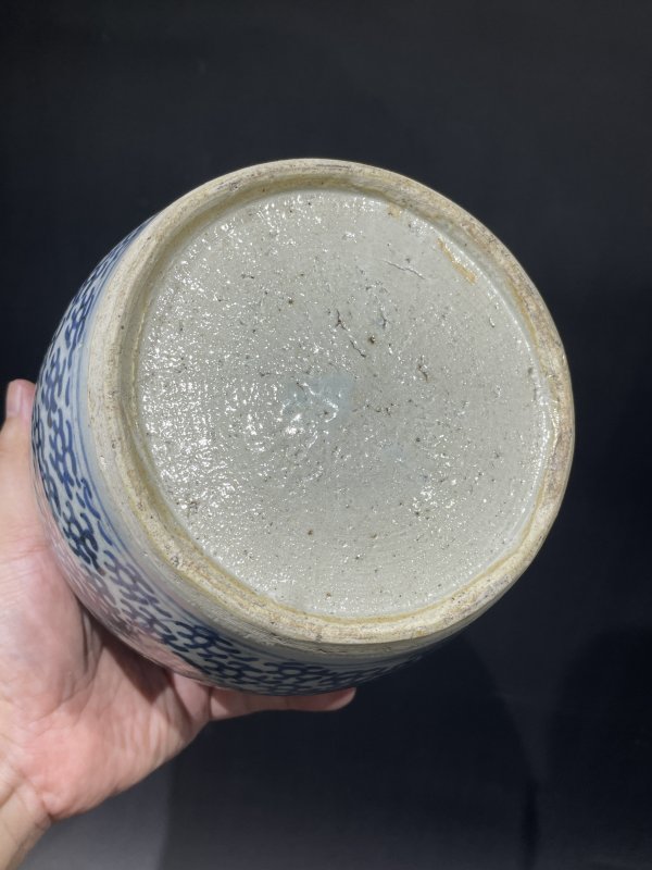 清青花太阳花罐 - 图6
