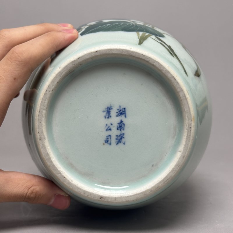 民国 醴陵瓷花鸟瓶 - 图8