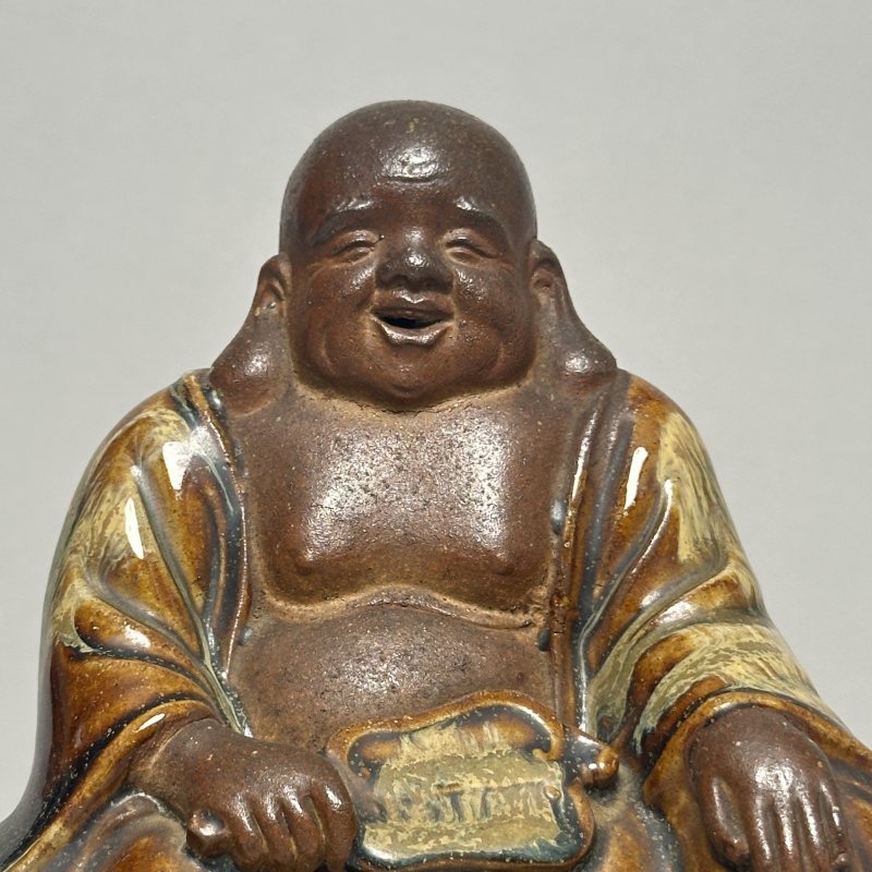 清晚期 石湾窑弥勒造像 - 图3