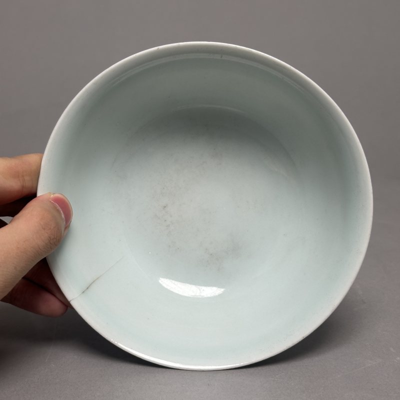 清晚期 釉里红三鱼高足杯 - 图4
