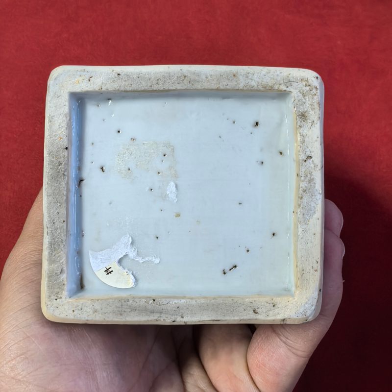 清康熙 青花花卉纹四方瓶 - 图11