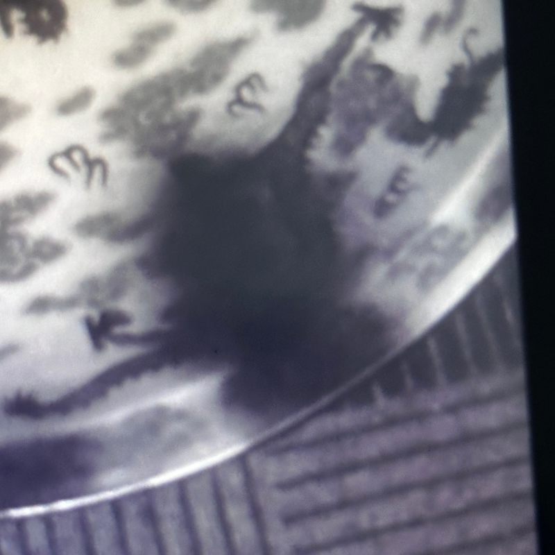 清中期 青花矾红云龙纹大盘 - 图14