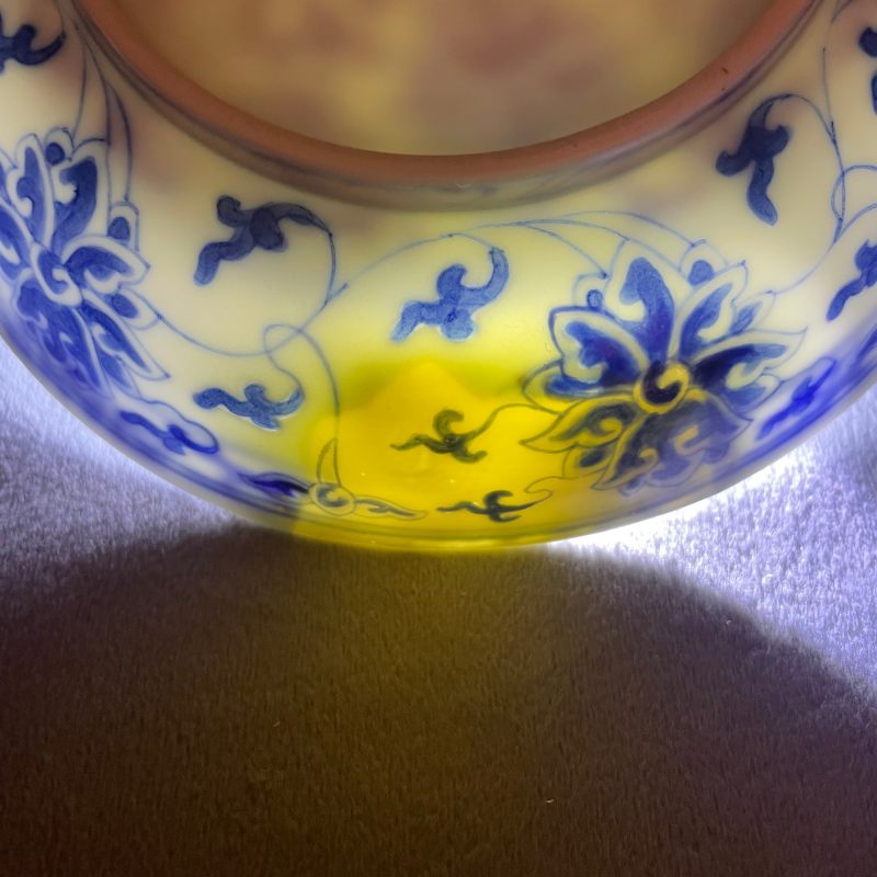 清光绪 青花缠枝莲纹盘 - 图7