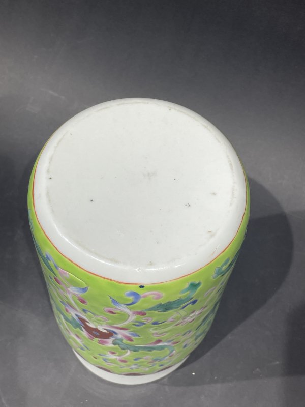 清粉彩花卉纹壮罐 - 图6