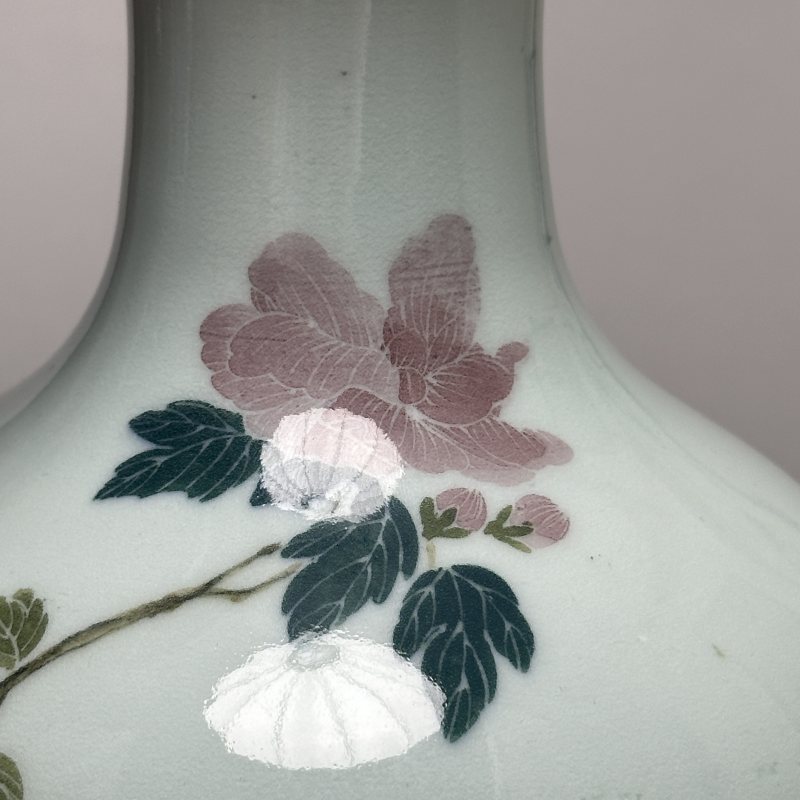 民国 醴陵瓷花鸟瓶 - 图5