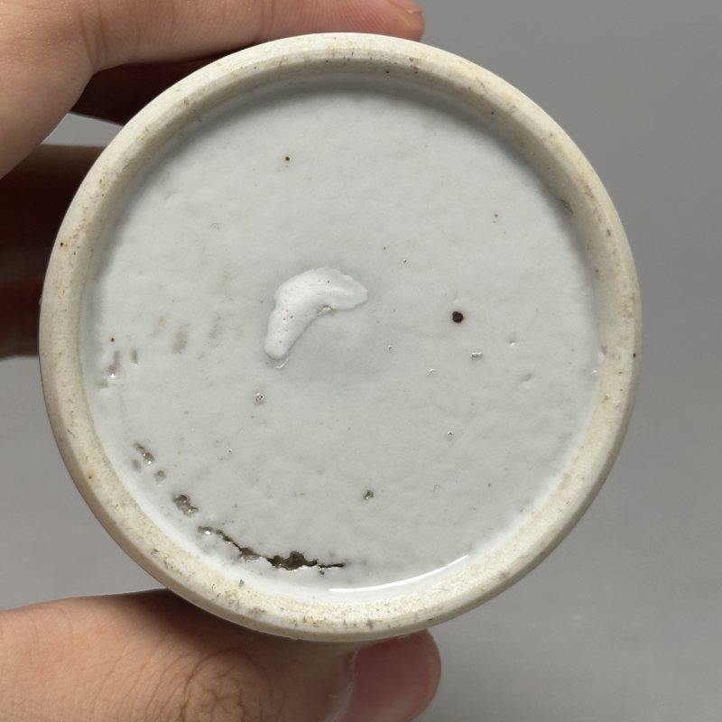 清晚期 粉彩山水人物图双陆尊 - 图8