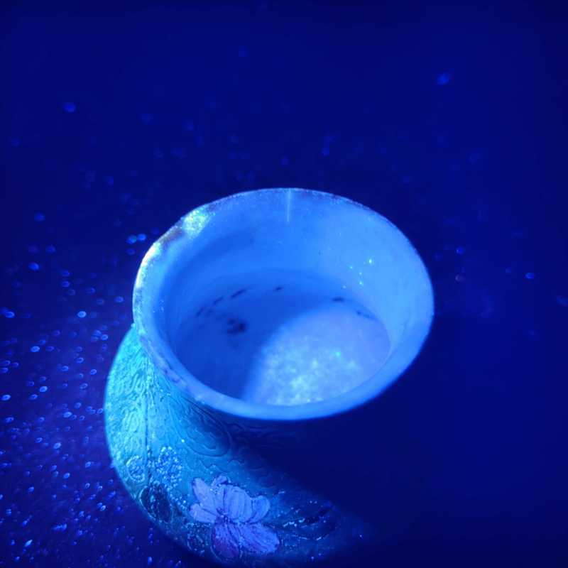 清乾隆 绿地轧道粉彩折枝花卉纹水盂 - 图10