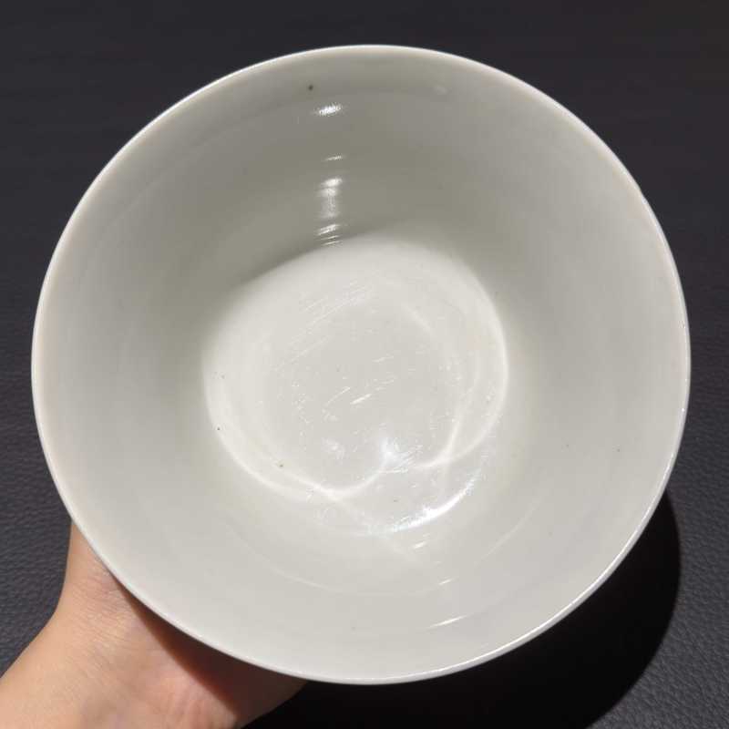 清道光 斗彩团花纹马蹄碗 - 图7