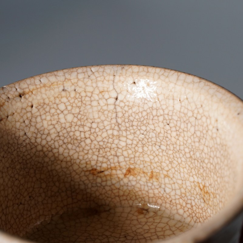 明 青花“玉巳”哥釉折腰杯 - 图17