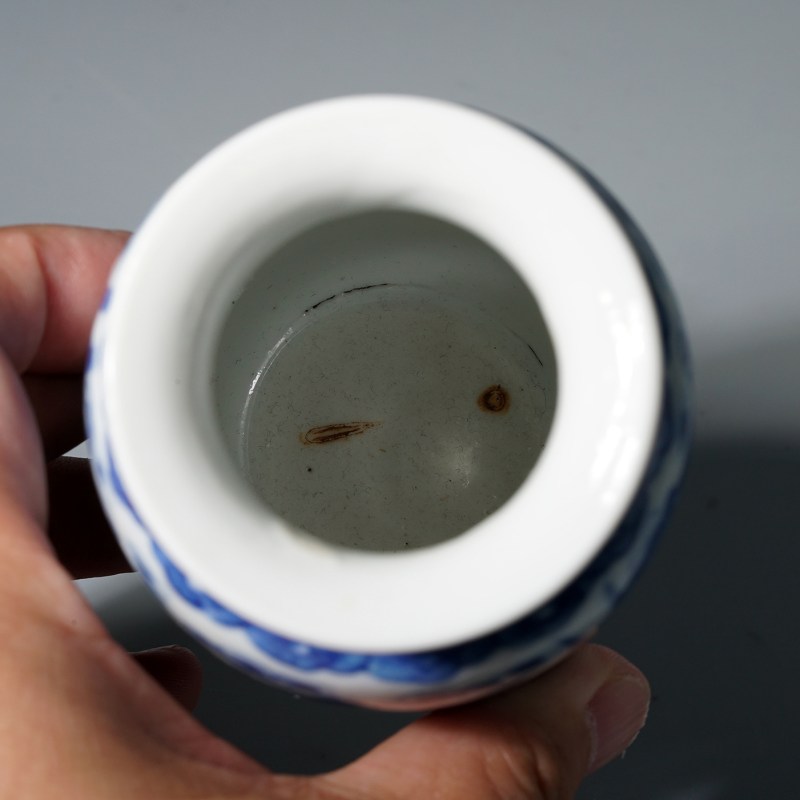 清晚期 青花龙凤纹灯笼小瓶 - 图7