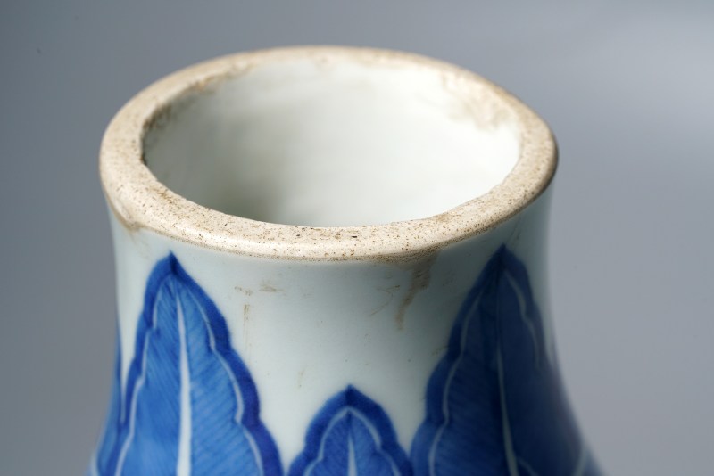 清康熙 青花缠枝莲纹尊 - 图14