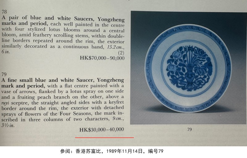 清雍正 青花平升三级小碟 - 图10