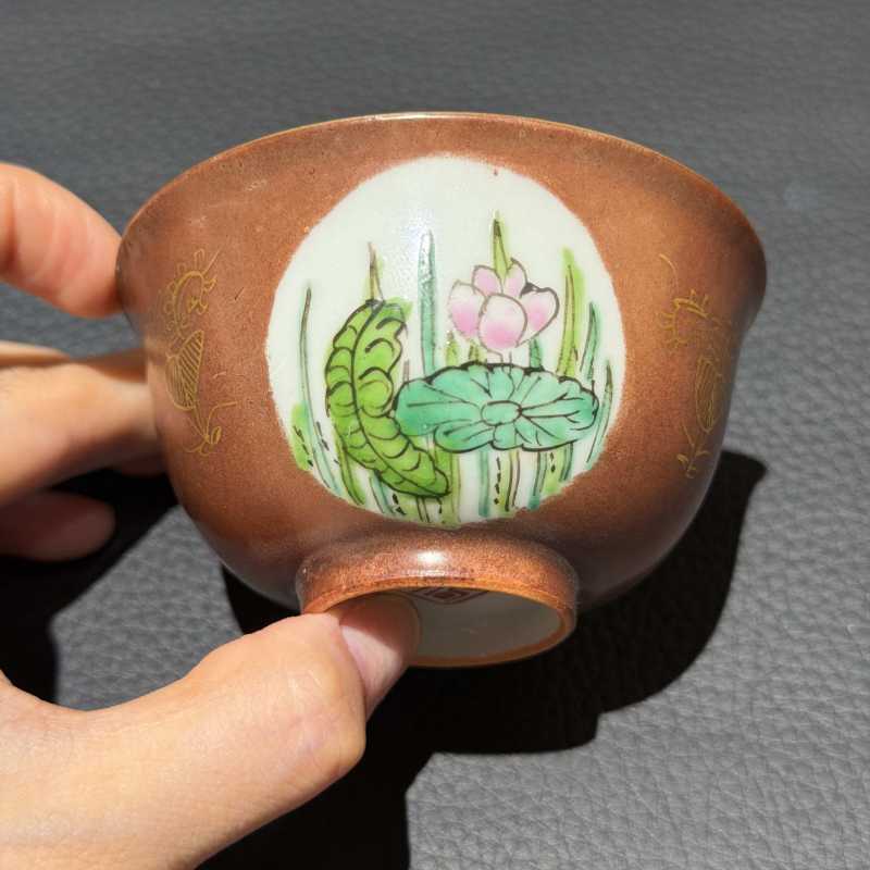 清中期 粉彩茶圆一组十只 - 图29