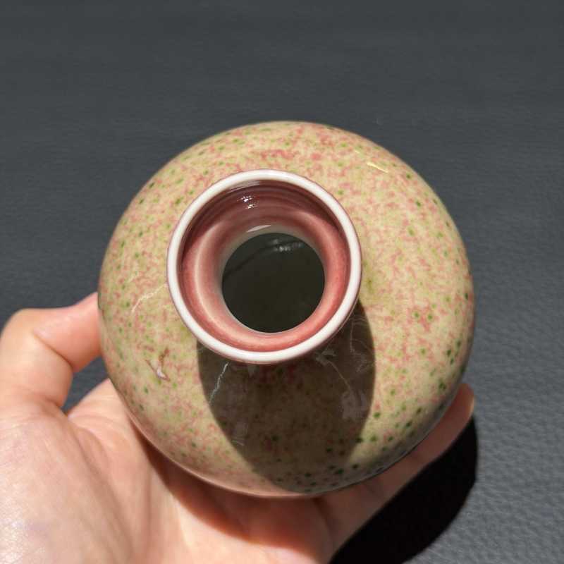 清晚期 豇豆红釉石榴尊 - 图6