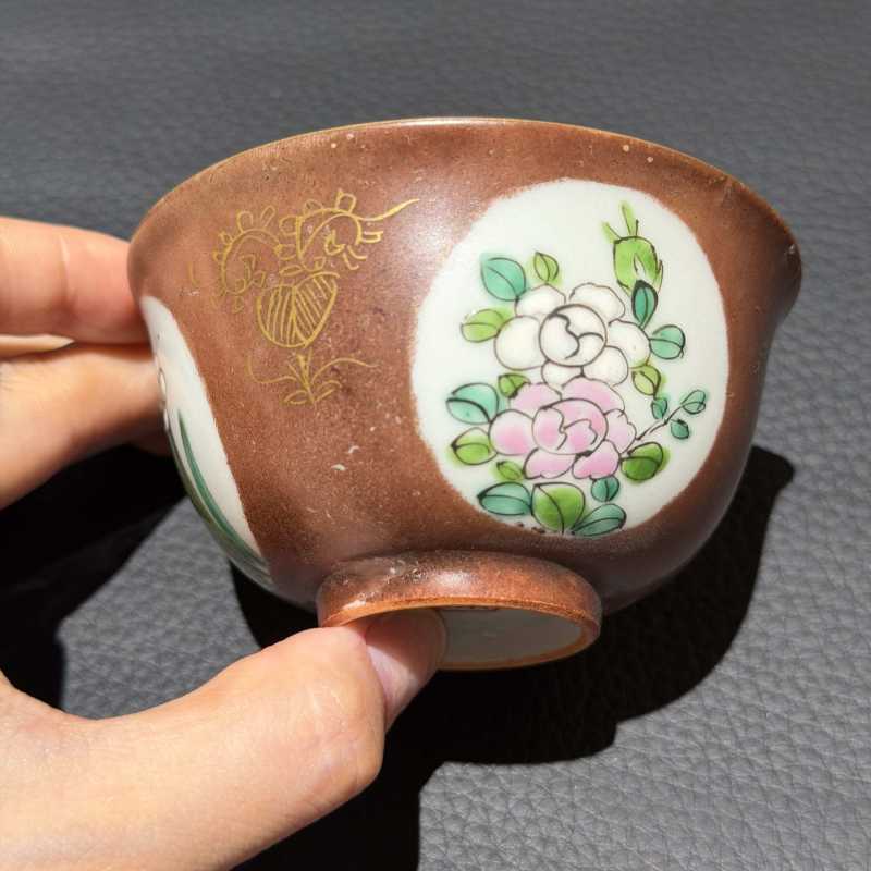 清中期 粉彩茶圆一组十只 - 图32