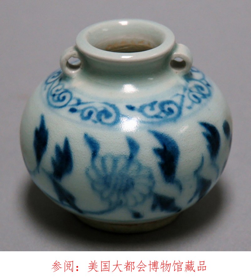 元  青花卷草纹双系小罐 - 图14