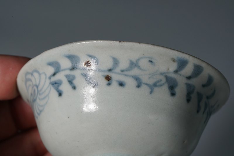 元 青花缠枝菊寿字纹杯 - 图12