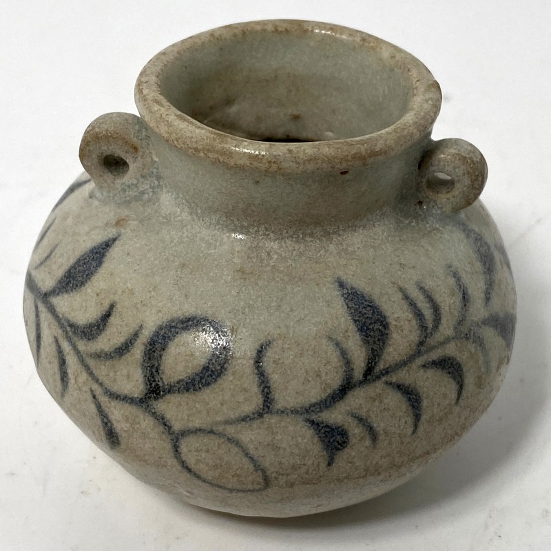 元  青花卷草纹双系小罐 - 图4