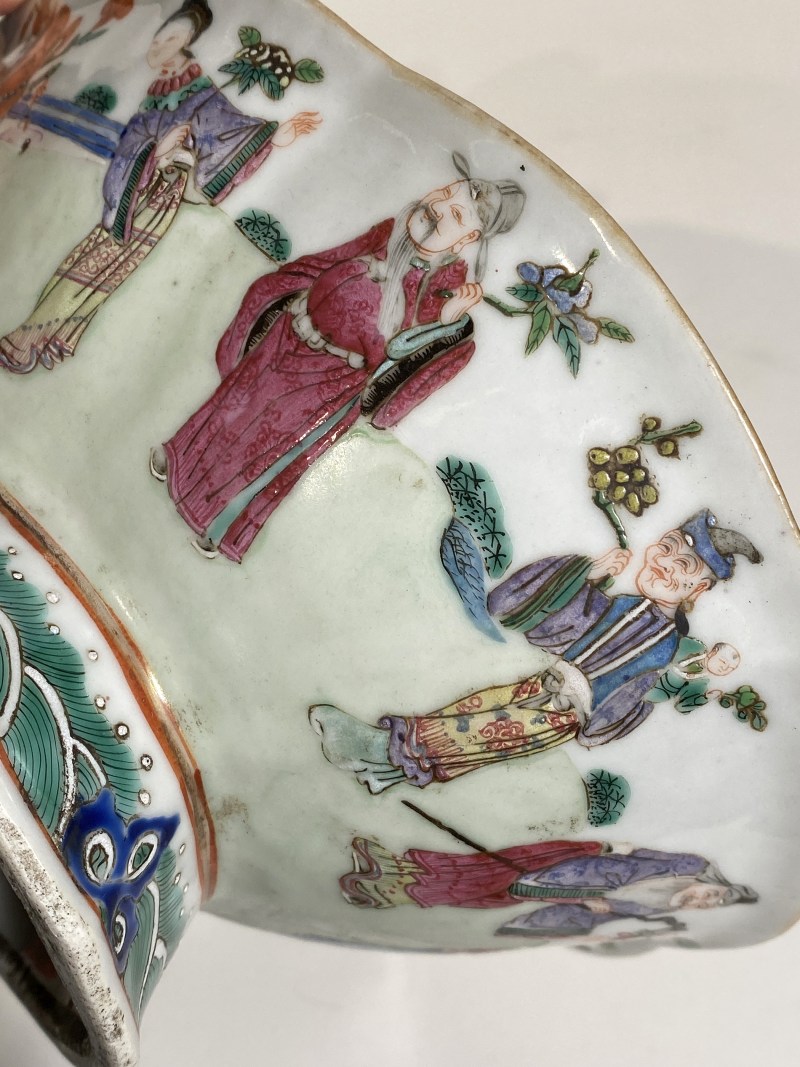 清道光 粉彩十二花神海棠碗 - 图10