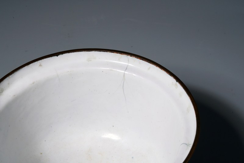 清乾隆 铜胎画珐琅云龙纹茶碗 - 图11