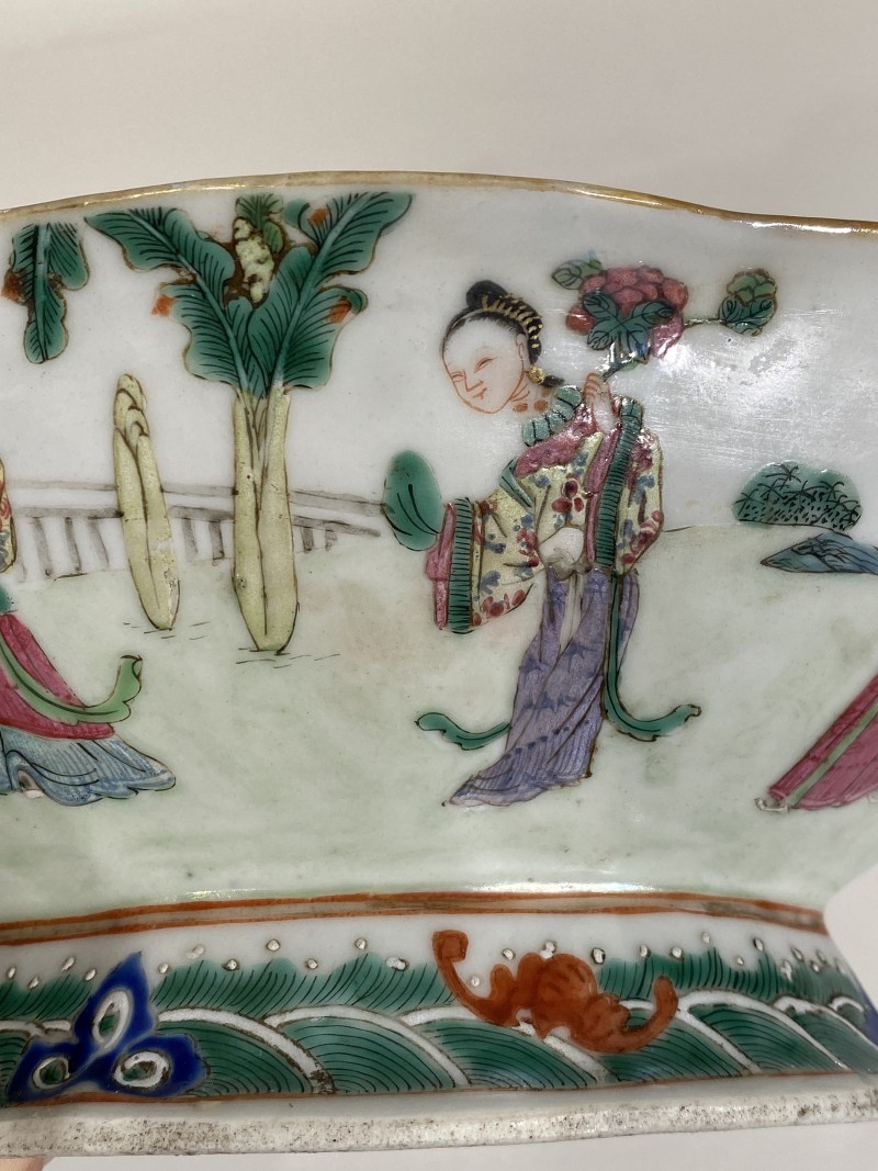 清道光 粉彩十二花神海棠碗 - 图13