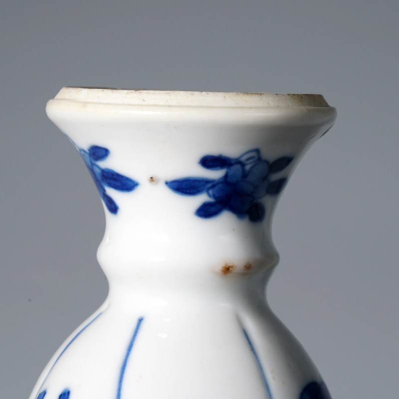 清康熙 青花四美图小瓶 - 图16