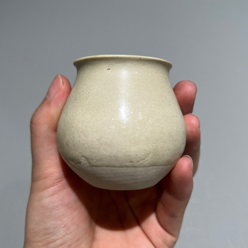明代 白釉把杯 - 图9