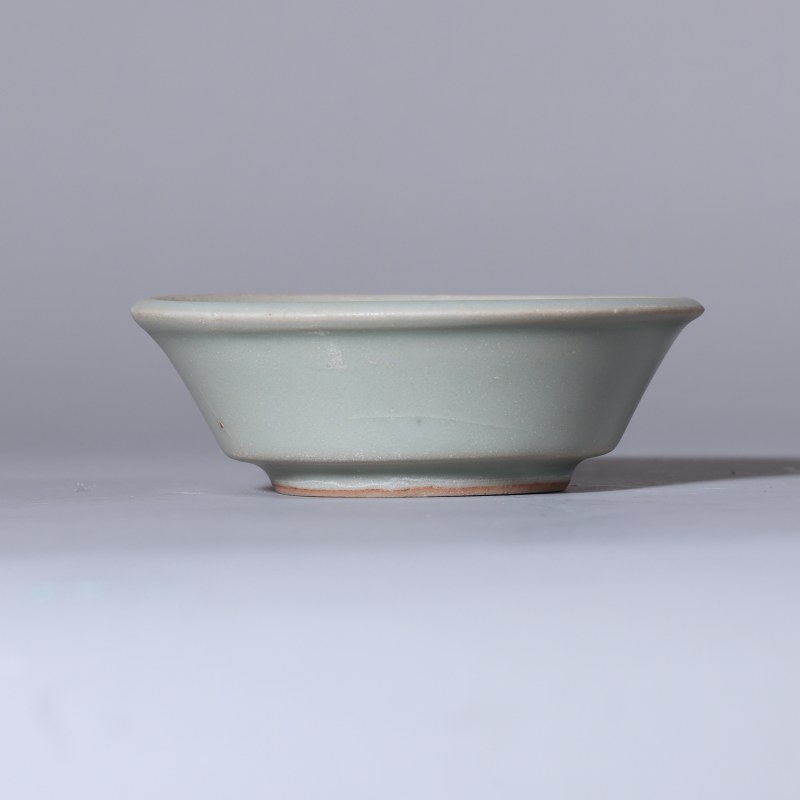 明代 龙泉窑粉青釉直边洗