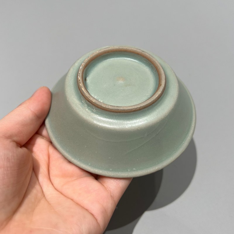 明代 龙泉窑粉青釉直边洗 - 图7