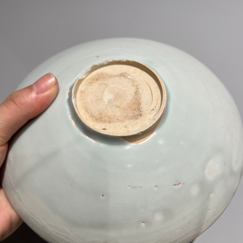 明代 卵白釉刻花盘 - 图9