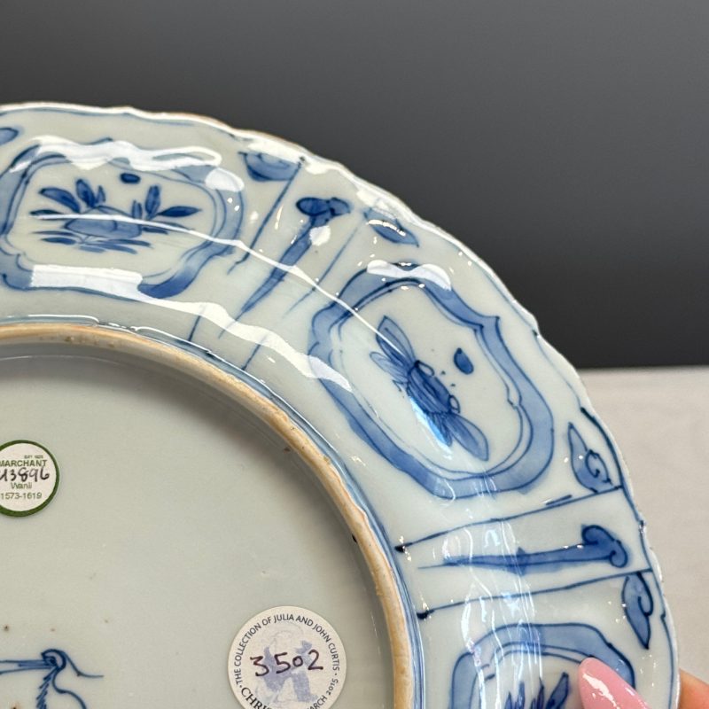 A Chinese blue and white 'Mandarin Duck' plate - 图18