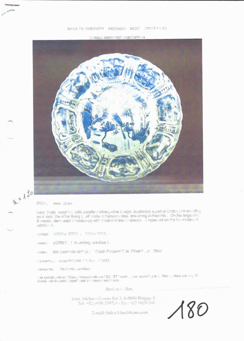 A Chinese blue and white 'Pair of Birds' plate - 图3