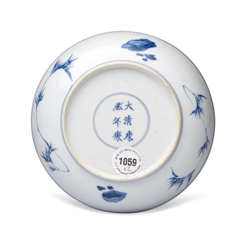 踏雪尋梅 | A pair of Chinese blue and white 'Ta Xue Xun Mei 踏雪尋梅' plates - 图4