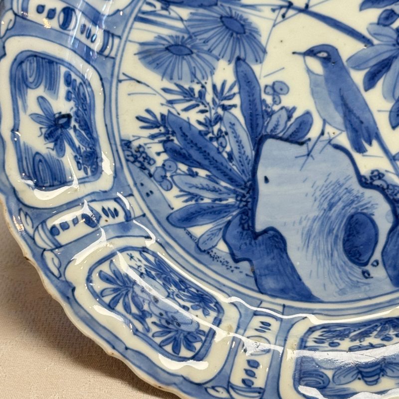 A Chinese blue and white 'Pair of Birds' plate - 图4