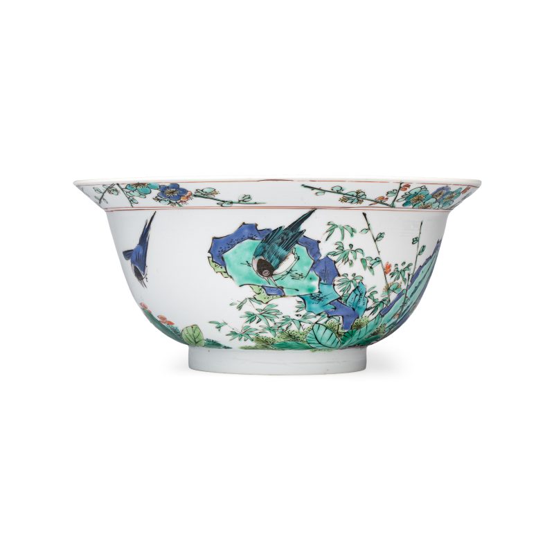 A Chinese famille verte 'Klapmuts' bowl - 图2
