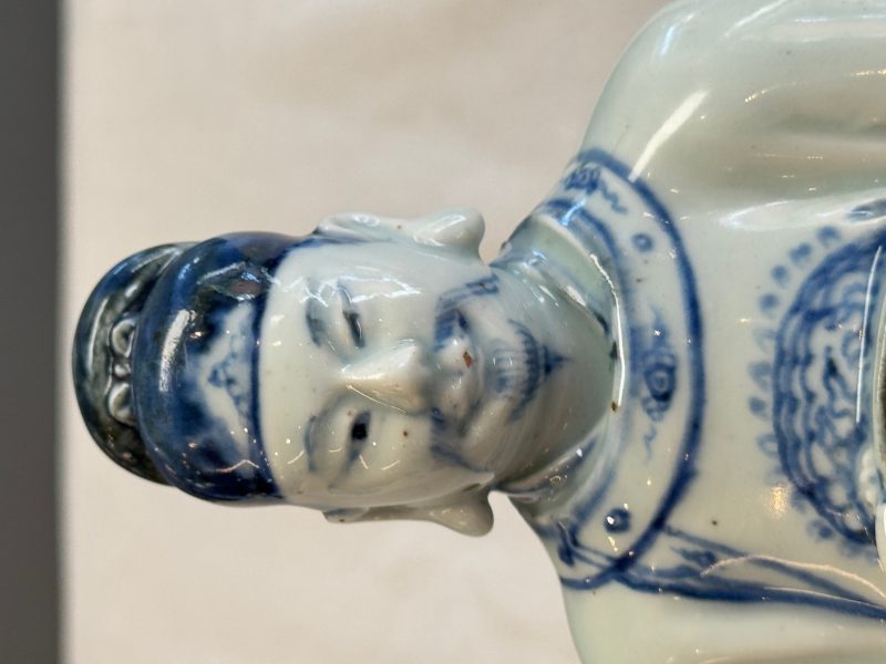 A Chinese blue and white seated figure of Wenchang - 图16