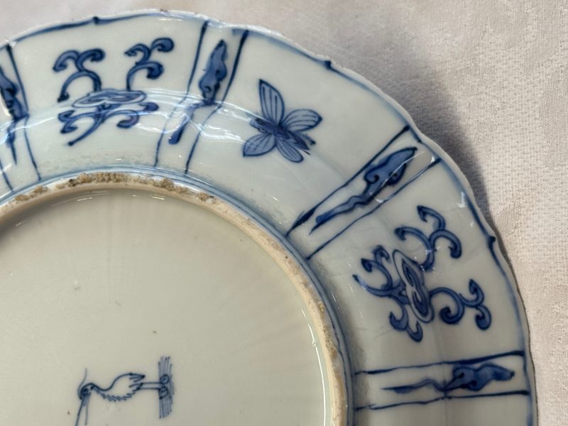 A Chinese blue and white 'Birds Beside the Water' plate - 图16
